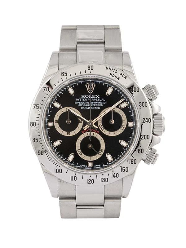 ROLEX DAYTONA PRIMA SERIE TRANSIZIONALE SLIM HANS 40MM IN ACCIAIO REF. 116520