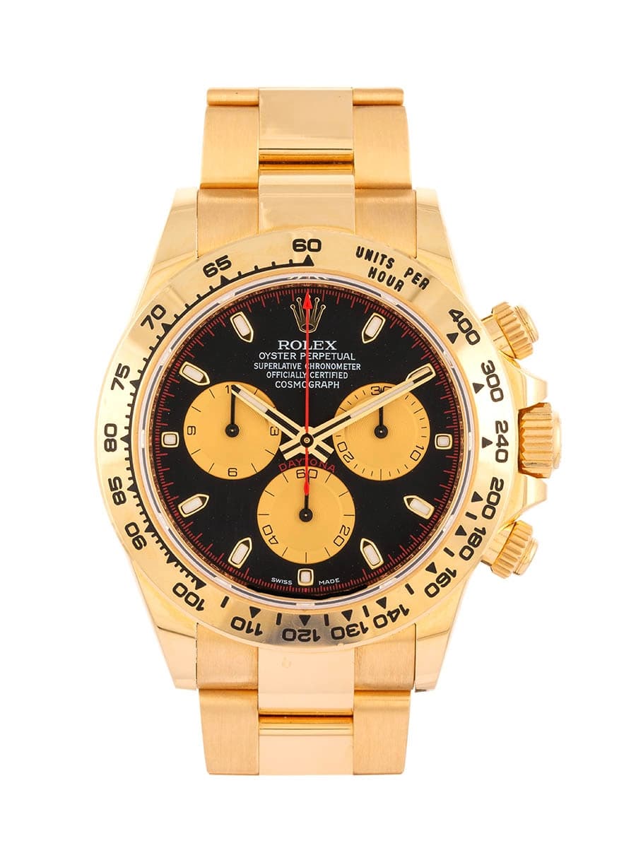 ROLEX DAYTONA QUADRANTE PAUL NEWMAN 40MM IN ORO GIALLO 18KT REF. 116508