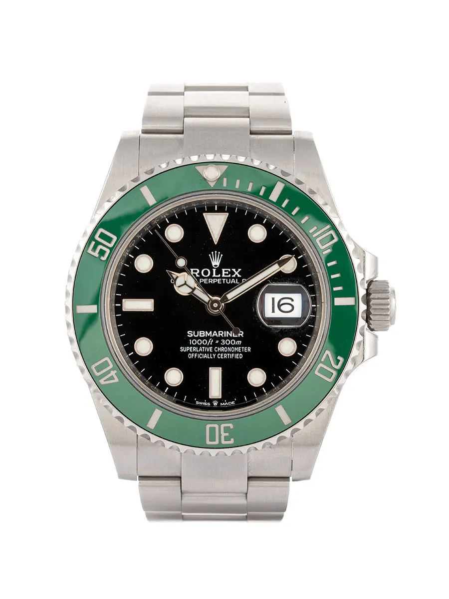ROLEX SUBMARINER DATE GHIERA VERDE STARBUCKS 41MM IN ACCIAIO REF. 126610LV
