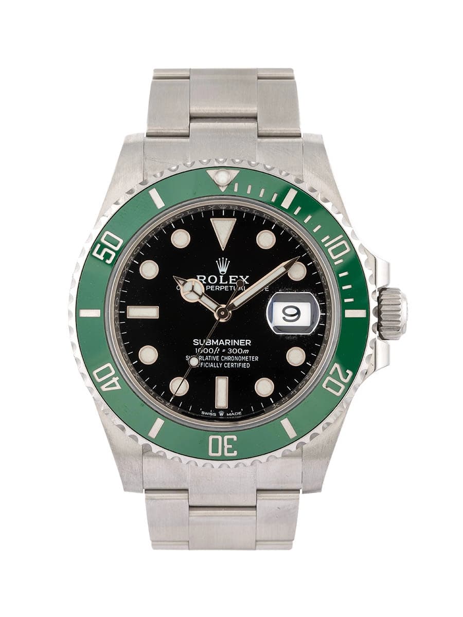 ROLEX SUBMARINER DATE GHIERA VERDE STARBUCKS 41MM IN ACCIAIO REF. 126610LV