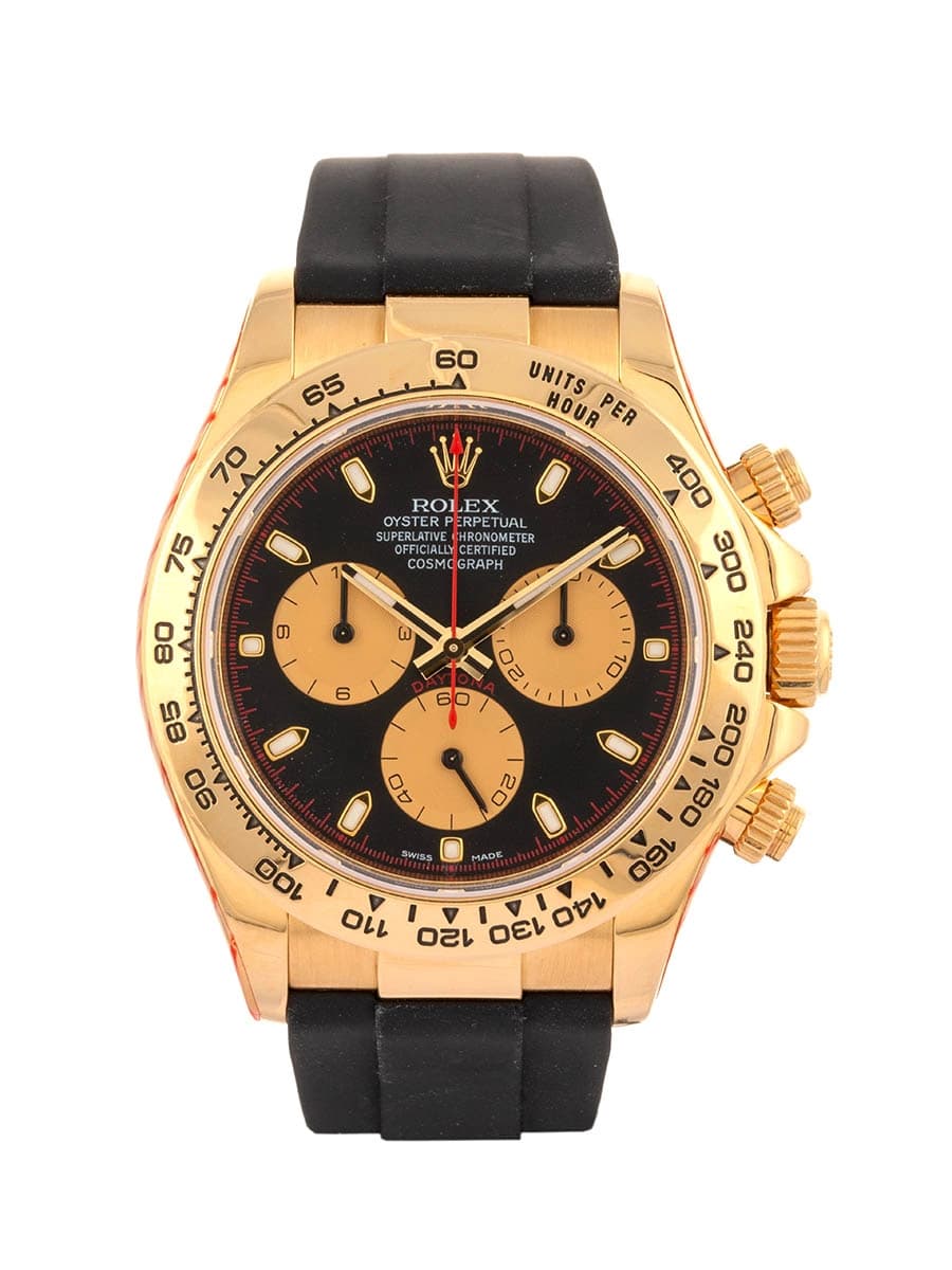 ROLEX DAYTONA COSMOGRAPH PAUL NEWMAN PRIMA SERIE 40MM IN ORO GIALLO 18KT E CAUCCIU' REF. 116518