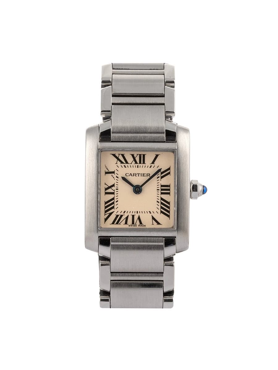 CARTIER TANK FRANCAISE LADY IN ACCIAIO REF. 2384