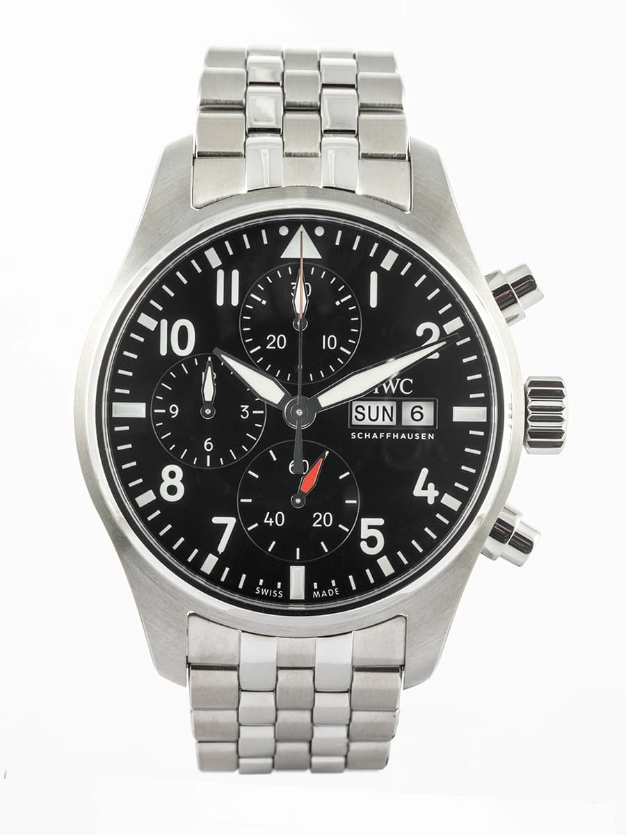 IWC PILOT CHRONOGRAPH 41MM IN ACCIAIO REF. IW388102