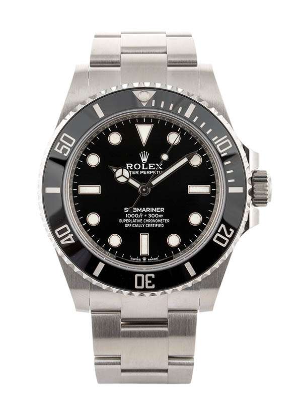 ROLEX SUBMARINER NO DATA 41MM IN ACCIAIO REF. 124060 NERO