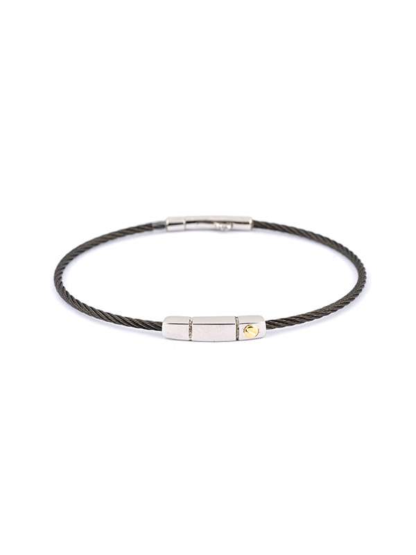 BRACCIALE BJOY BERSANI IN ACCIAIO E ORO GIALLO 18KT MOD. 6349