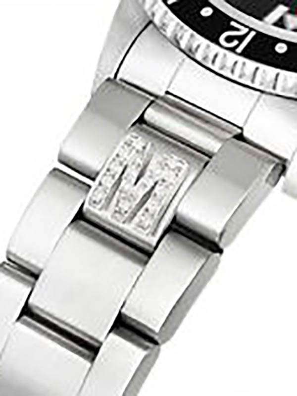 CLIP BRACCIALE ROLEX OYSTER LETTERA S CON DIAMANTI