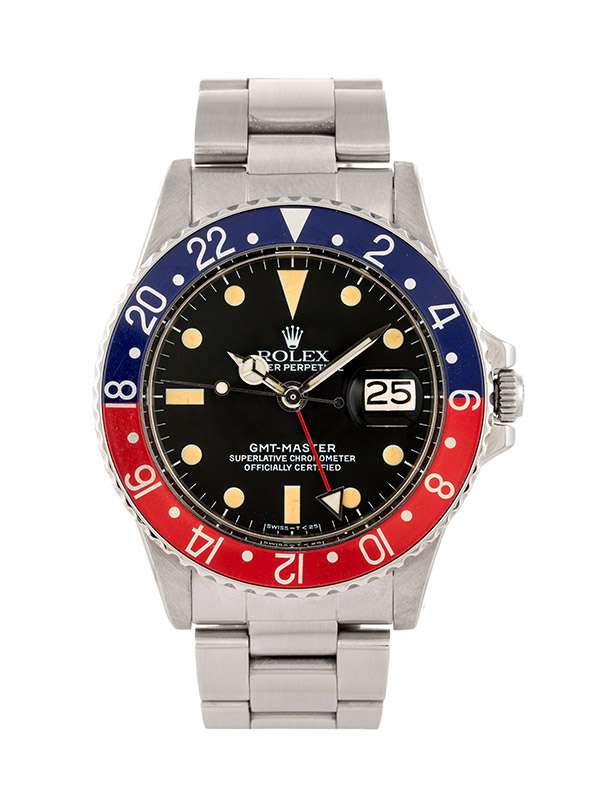 ROLEX GMT-MASTER PEPSI CON PERIZIA 40MM IN ACCIAIO REF. 1675