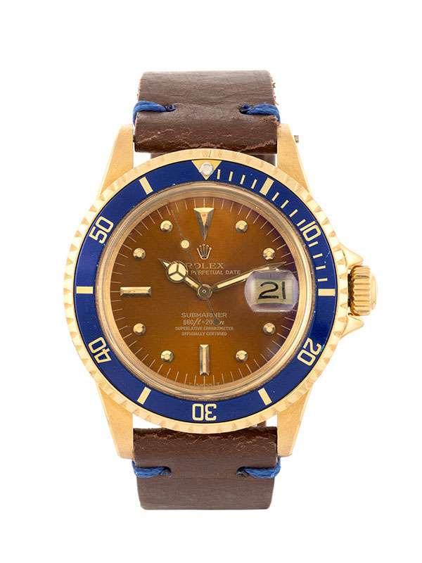 ROLEX SUBMARINER DATE NIPPLE DIAL CON PERIZIA 40MM IN ORO GIALLO 18KT REF. 1680/8