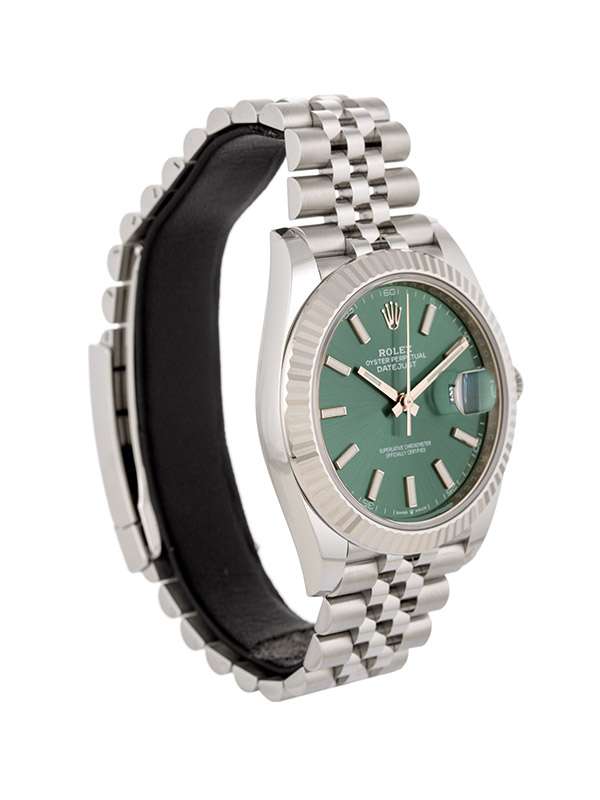 ROLEX DATEJUST MINT GREEN DIAL 41MM IN ACCIAIO REF. 126334
