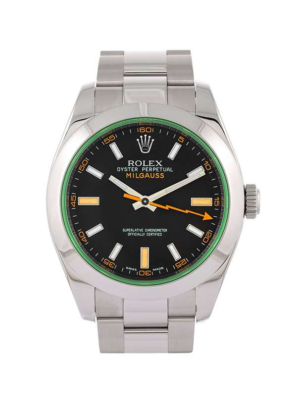 ROLEX MILGAUSS 40MM IN ACCIAIO VETRO VERDE REF. 116400GV