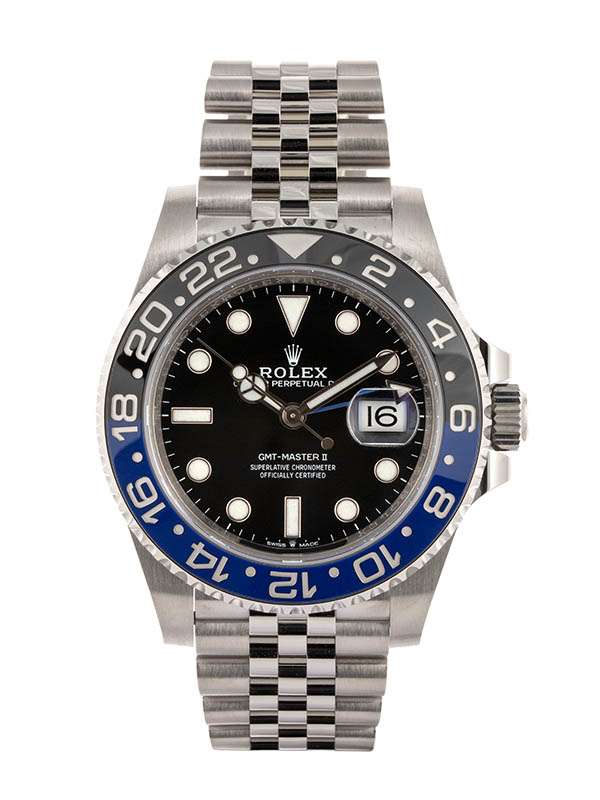 ROLEX GMT-MASTER II BATMAN JUBILE' 40MM IN ACCIAIO REF. 126710BLNR