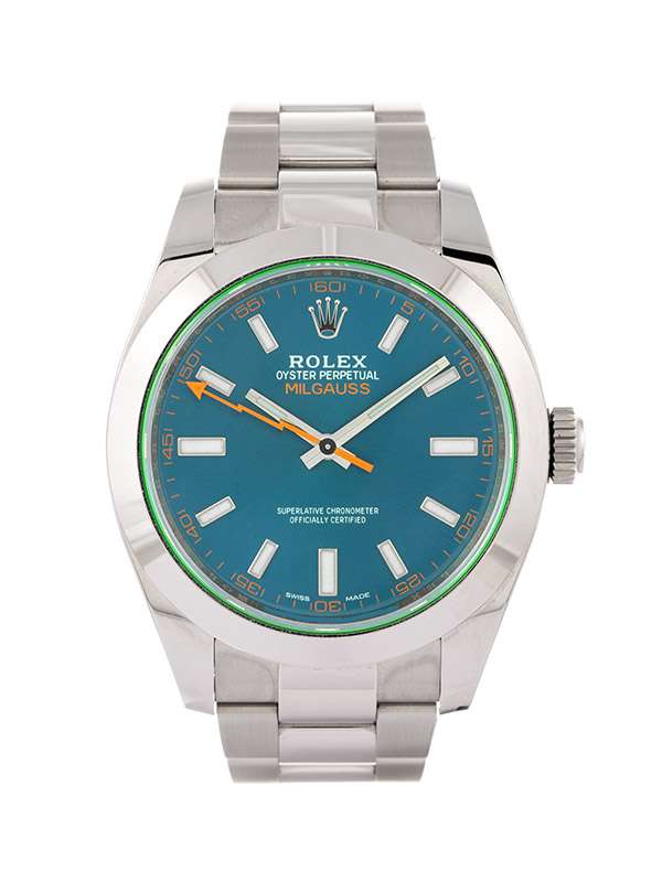 ROLEX MILGAUSS 40MM IN ACCIAIO VETRO VERDE REF. 116400GV