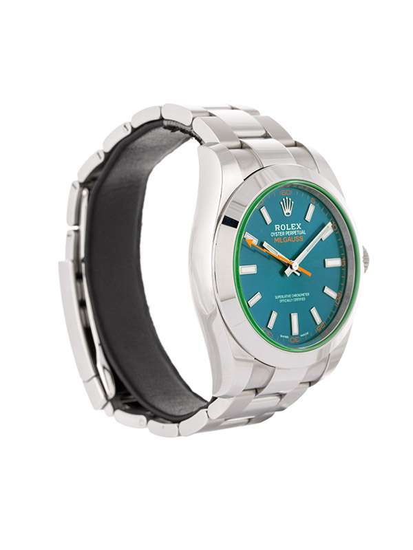 ROLEX MILGAUSS 40MM IN ACCIAIO VETRO VERDE REF. 116400GV