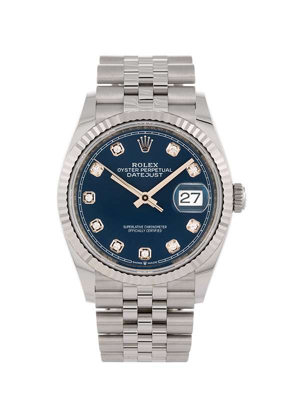 ROLEX DATEJUST 36MM IN ACCIAIO E DIAMANTI REF. 126234