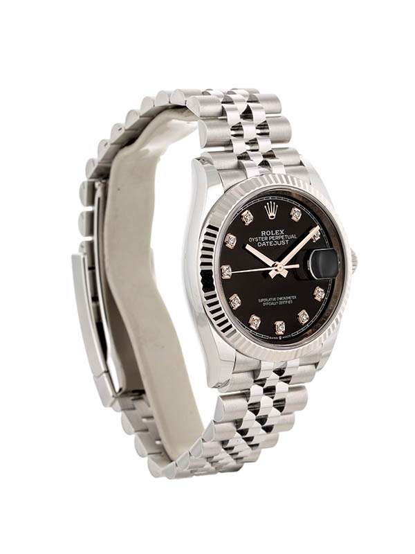 ROLEX DATEJUST 36MM IN ACCIAIO E DIAMANTI REF. 126234