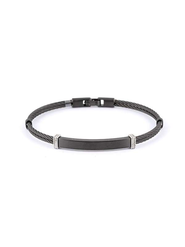 BRACCIALE BJOY BERSANI PREZIOSO IN ACCIAIO BRUNITO MOD. 8685