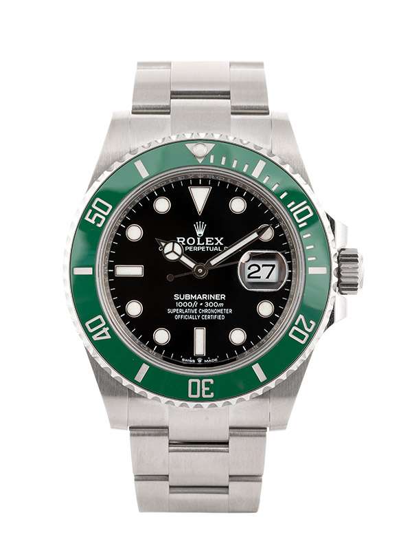 ROLEX SUBMARINER DATE GHIERA VERDE STARBUCKS 41MM IN ACCIAIO REF. 126610LV