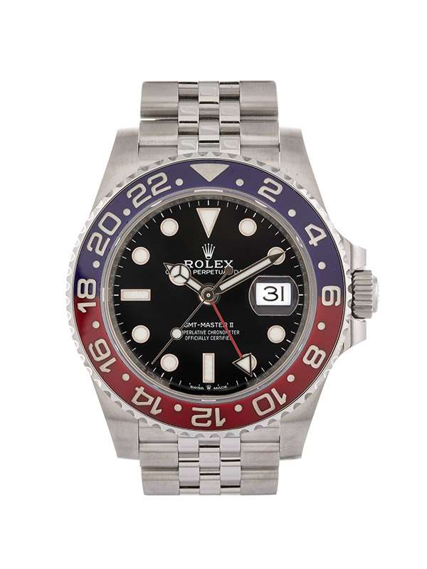 ROLEX GMT-MASTER II PEPSI JUBILE' 40MM IN ACCIAIO REF. 126710BLRO