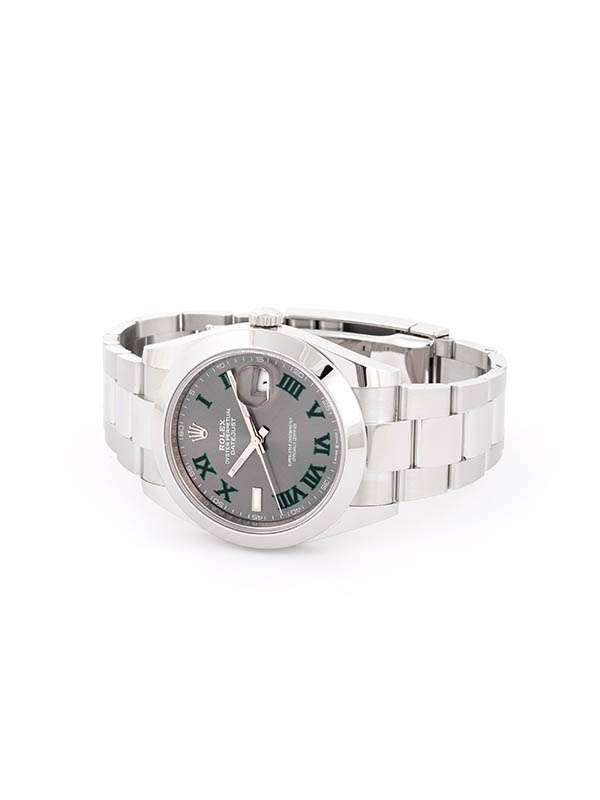 ROLEX DATEJUST QUADRANTE WIMBLEDON 41MM IN ACCIAIO REF. 126300