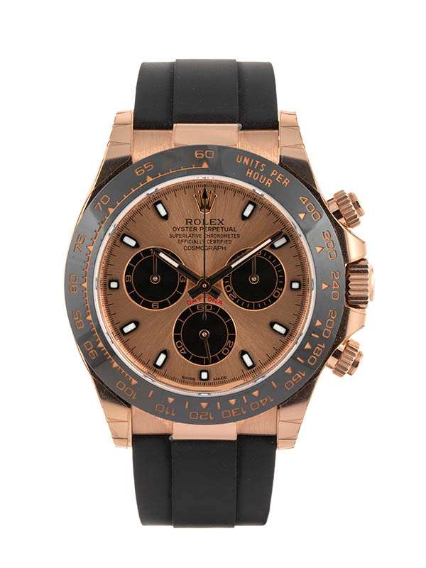 ROLEX DAYTONA COSMOGRAPH 40MM IN ORO ROSA 18KT E CAUCCIU' REF. 116515LN